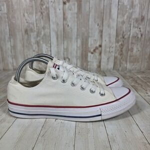 Converse All Star Low Top Canvas Sneakers White Casual Women's Shoes